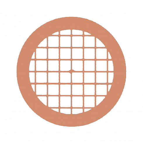 Медные сетки, 75 mesh, формвар+углерод, 50 шт./уп.,