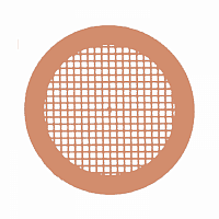 Медные сетки, 200 mesh, углеродное покрытие 15-25 нм, 25 шт./уп.