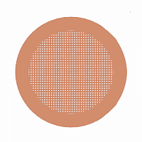 Медные сетки, 400 mesh, формвар/углеродное покрытие 3 нм, 25 шт./уп.