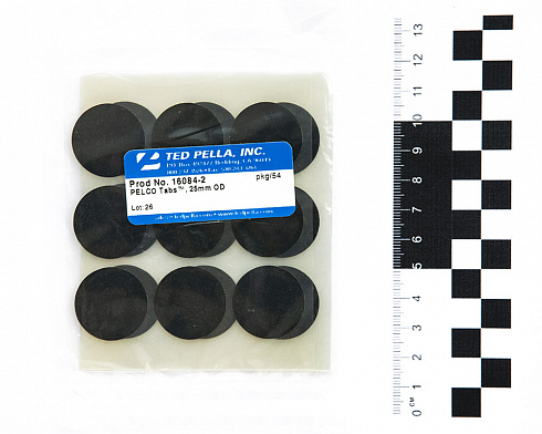 Двухсторонние электропроводящие углеродные диски диаметром 25 мм, 54 шт./уп.