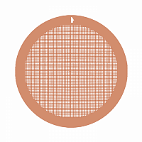 Медные сетки с несимметричными метками на ободе и в центре, 600 mesh, 100 шт./уп.