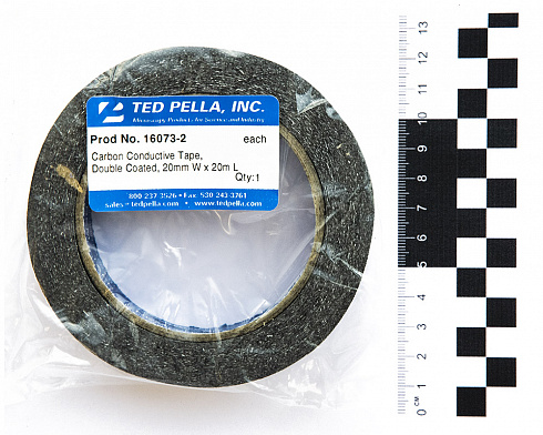 Двухсторонний электропроводящий углеродный скотч шириной 20 мм