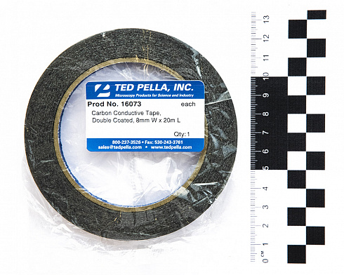 16073 Двухсторонний электропроводящий углеродный скотч шириной 8 мм