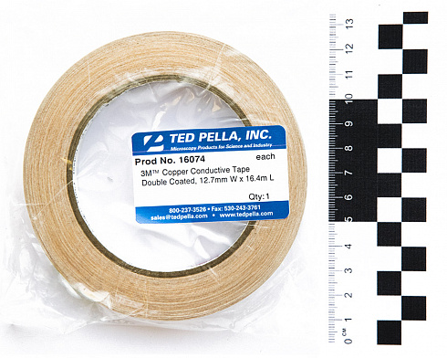 Двухсторонняя электропроводящая медная лента, 12.7 мм × 16.4 м