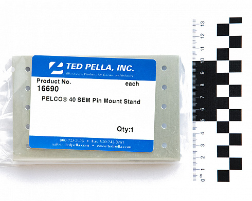 16690 Алюминиевый стенд на 40 столиков диаметром 12.7 мм (с масштабной линейкой)