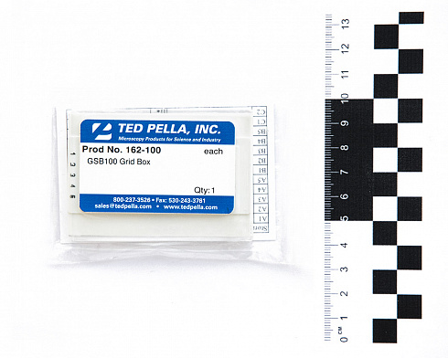 162-100 Контейнер для хранения 100 TEM сеточек (с масштабной линейкой)