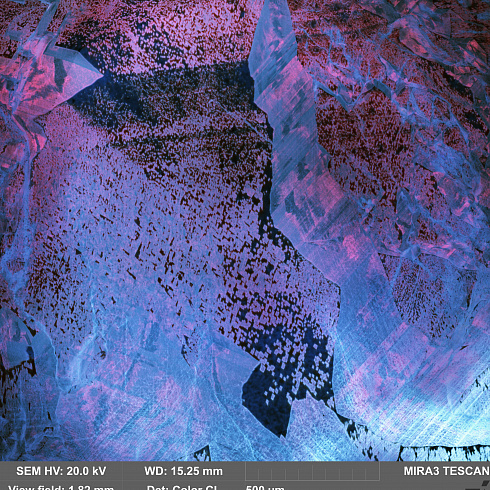 Бриллиант. Катодолюминесценция