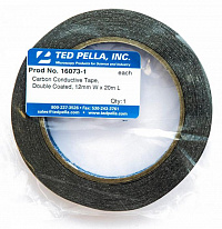Двухсторонний электропроводящий углеродный скотч шириной 12 мм